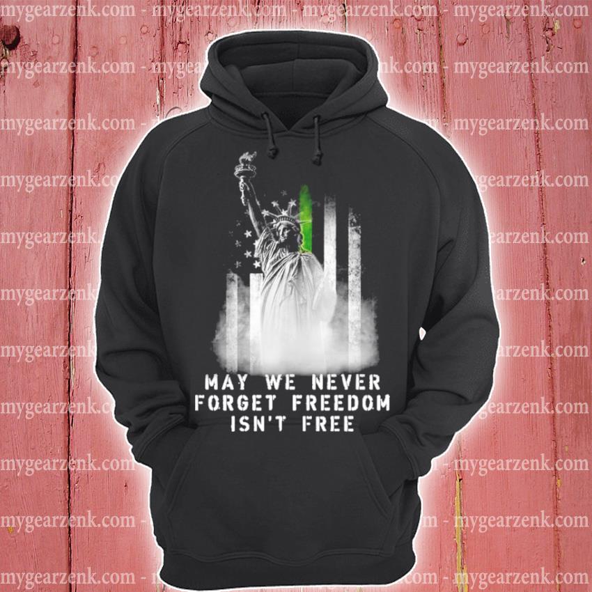 Let us Never Forget Freedom isnt Free America Shirt Hoodies for Men Dark Grey 
