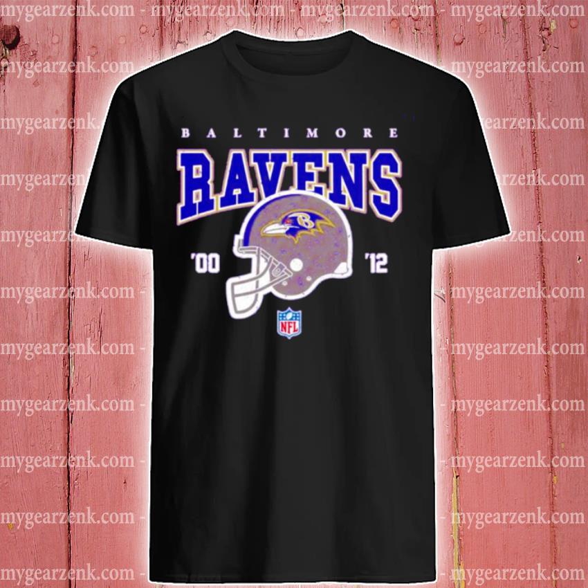 Funny baltimore Ravens helmet 00 12 nfl shirt