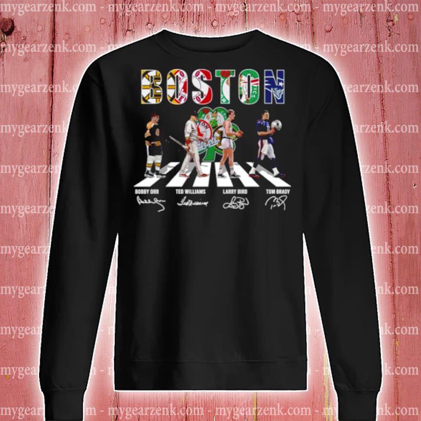 Boston Sports Teams Abbey Road Signatures 2022 Shirt