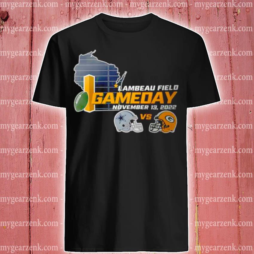 Original dallas Cowboys vs Green Bay Packers NFL game November 13 2022 matchup shirt