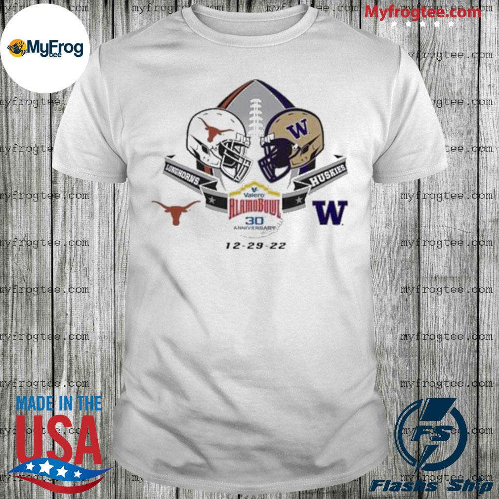 2022 Valero Alamo Bowl 2-Team Texas Longhorns And Washington Huskies 12-29-22 shirt