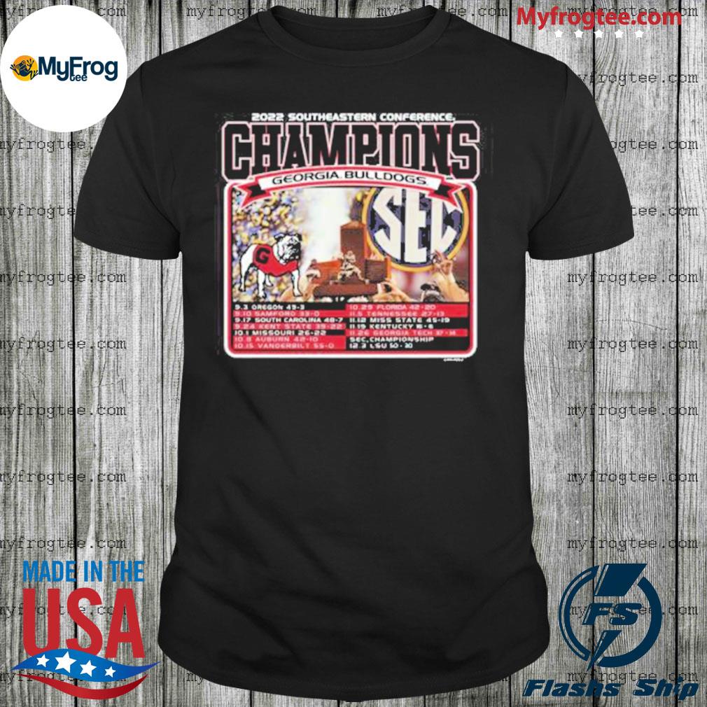 Georgia Bulldogs 2022 Southeastern Conference Sec Champion Shirt