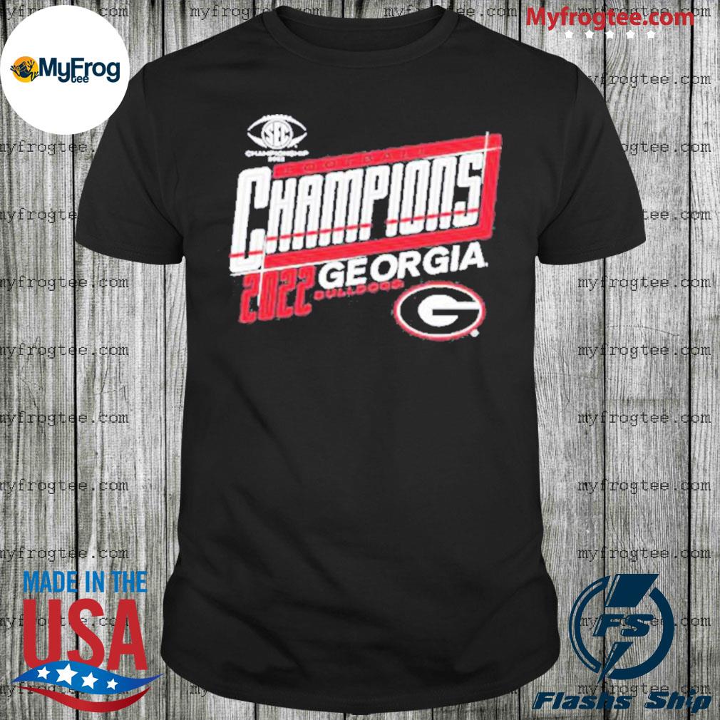 Georgia Bulldogs Blue 84 2022 Sec Football Conference Champions Locker Room 2022 Shirt
