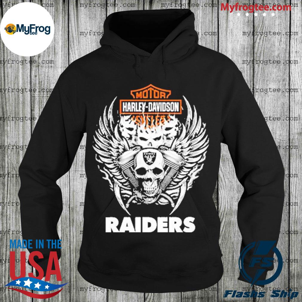 Skull Motor Harley Davidson cycles Oakland Raiders shirt, hoodie, sweater,  long sleeve and tank top