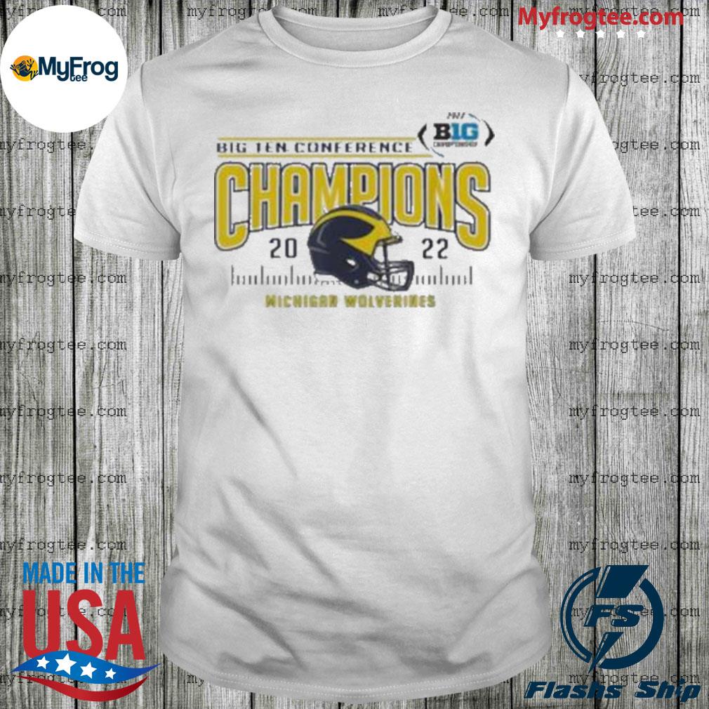 Michigan Wolverines Big Ten Champs 2022 Football Helmet shirt