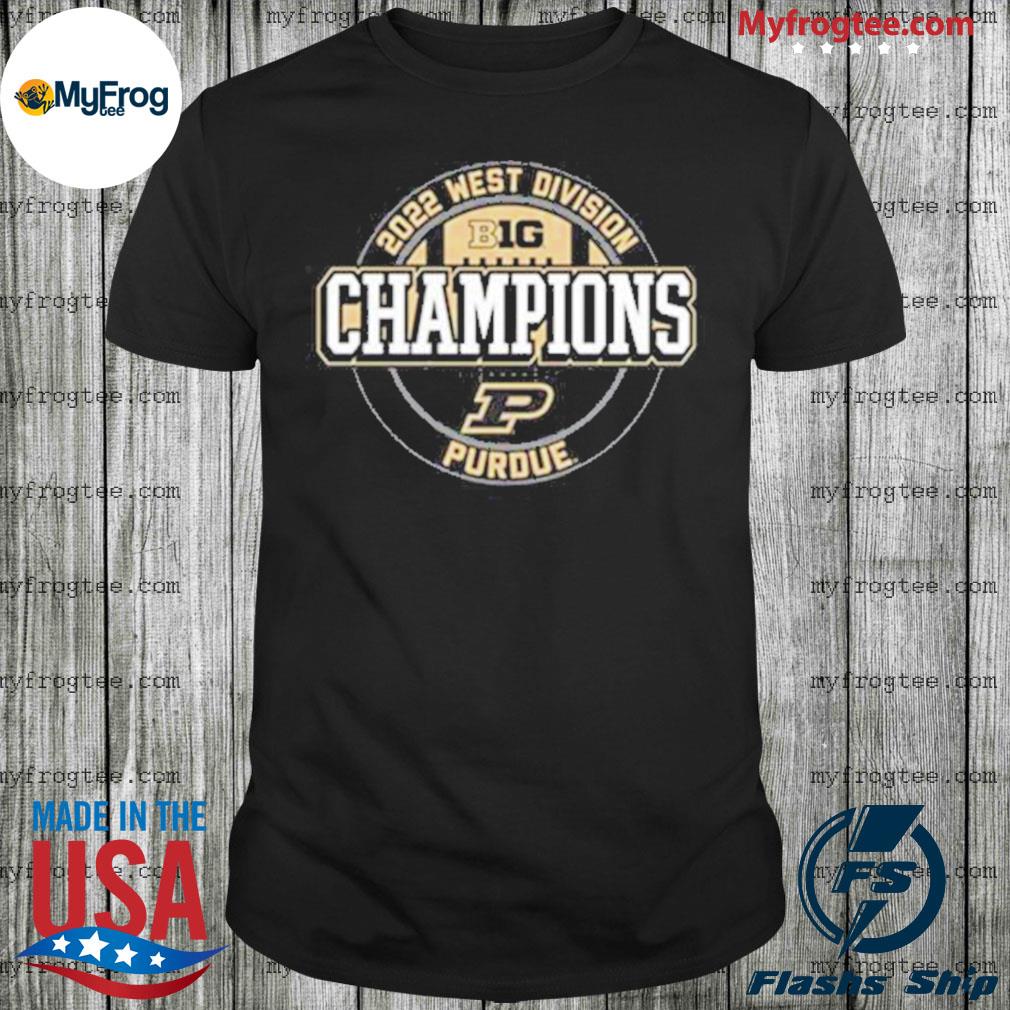 Official Purdue West Division Football 2022 Champions shirt