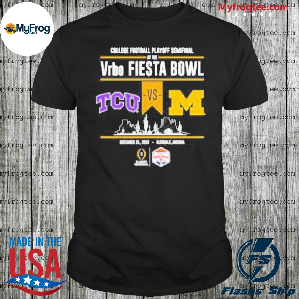 Tcu Vs Michigan 2022 College Football Playoff Fiesta Bowl Head To Head shirt
