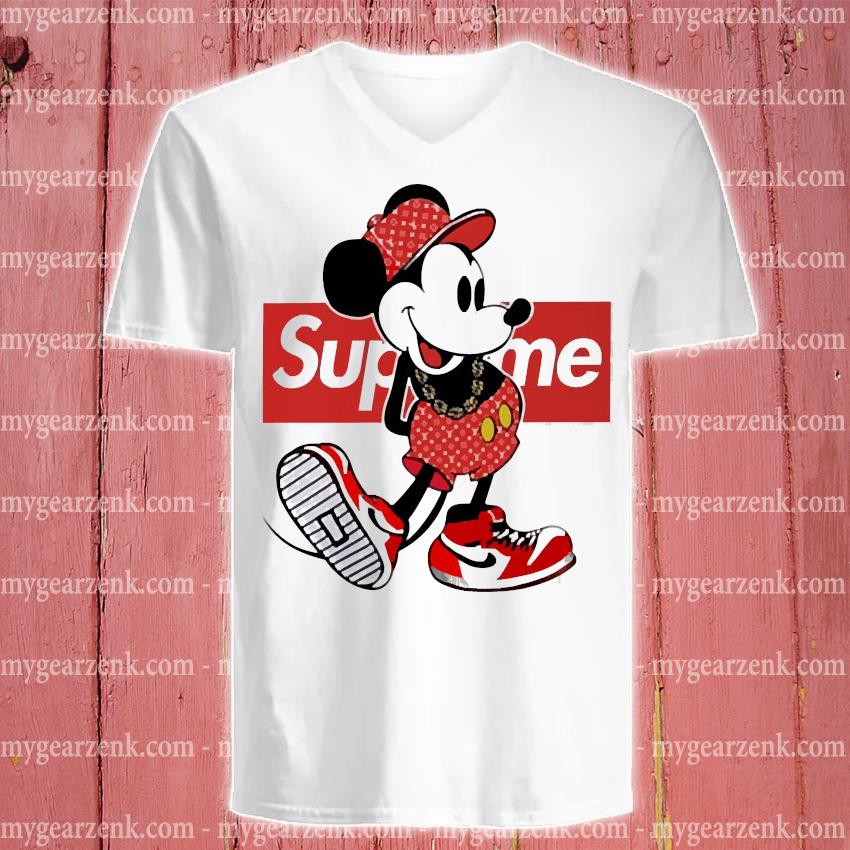 T shirt supreme mickey mouse online