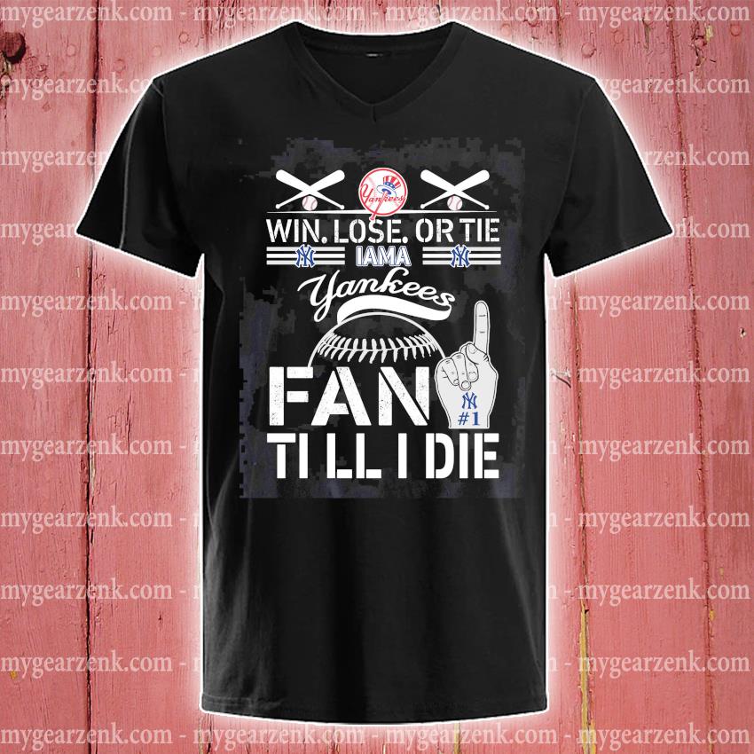 Yankee Fan Till I Die Mens T-shirt